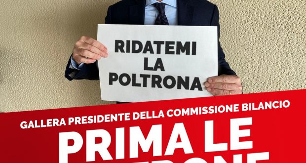 Gallera presidente della commissione Bilancio: «Le poltrone prima dell’interesse collettivo, questo è il centrodestra in Lombardia»