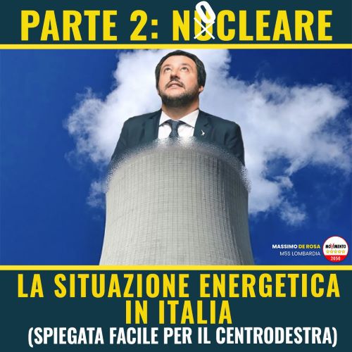 PARTE 2: NO NUCLEARE. LA SITUAZIONE ENERGETICA IN ITALIA, SPIEGATA FACILE PER IL CENTRODESTRA